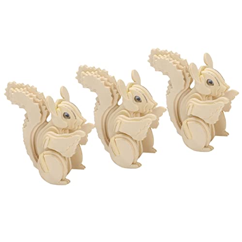 ibasenice 3 Stück 3D kleines Eichhörnchen -Puzzle Holzpuzzle für Jungen kinderpuzzles aus Holz Holzpuzzles für 3D-Puzzles für ibasenice 3 Stück 3D kleines Eichhörnchen -Puzzle Holzpuzzle für Jungen kinderpuzzles aus Holz Holzpuzzles für 3D-Puzzles für von ibasenice