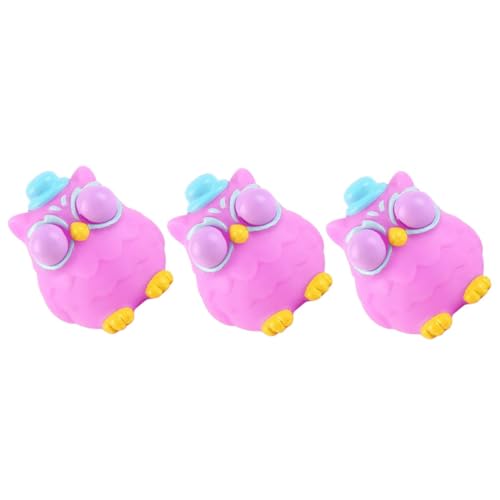 ibasenice Cartoon-druckentlastungsspielzeug 3er-Pack Dehnbare Eulen-quetschspielzeuge Mit Augen Lustige Partygeschenke Für Alle Altersgruppen ibasenice Cartoon-druckentlastungsspielzeug 3er-Pack Dehnbare Eulen-quetschspielzeuge Mit Augen Lustige Partygeschenke Für Alle Altersgruppen von ibasenice