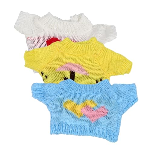 ibasenice 3 Stück Austauschbare Puppen Sweater für Kleine Stofftiere Niedliche Kleidung für Teddybären Handgefertigte Accessoires für für Kreativität und Spaß Zufällige Farbe ibasenice 3 Stück Austauschbare Puppen Sweater für Kleine Stofftiere Niedliche Kleidung für Teddybären Handgefertigte Accessoires für für Kreativität und Spaß Zufällige Farbe von ibasenice