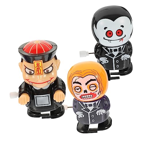 ibasenice 3 Stück Halloween- Vampir-Zombie Spielzeugroboter Action Figur Halloween atmosphäre Halloween Party Fun Toy Aufziehspielzeug für Windspielzeug für Halloween Plastik von ibasenice