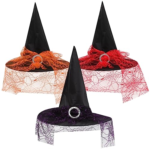 ibasenice 3 Stücke Frauen Halloween Hexenhut Wizard Kopfbedeckung Kostüm Zubehör Für Partys ibasenice 3 Stücke Frauen Halloween Hexenhut Wizard Kopfbedeckung Kostüm Zubehör Für Partys von ibasenice
