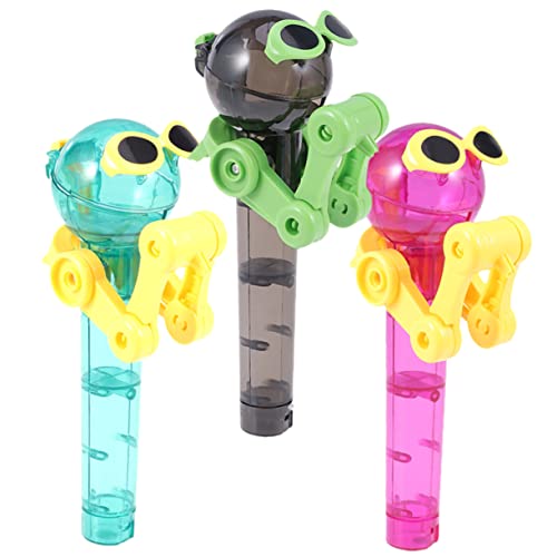 ibasenice Lollipop Roboter Halter für Kinder Tragbares Plastikspielzeug Lustiger Lutscher Halter Kreatives Spielzeug zur Lutscher Aufbewahrung für Jungen und Mädchen von ibasenice