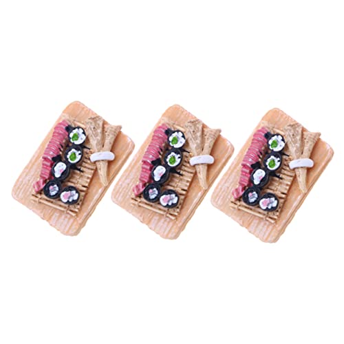 ibasenice 3 Stück Miniatur-Food-Spiel Requisiten miniaturfiguren miniaturen Figuren Miniature Food Miniatures künstliches winziges Essen Puppenhaus Essen Requisiten Miniaturen basteln Harz von ibasenice