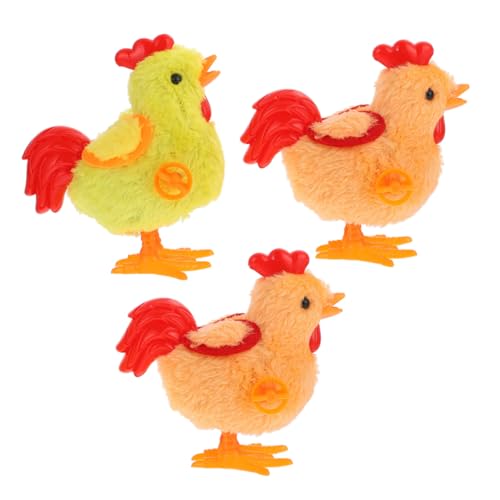 ibasenice 3 Stück Partydekoration für kinderspielzeug Easter Presents weinachtsgeschenk weinachtsgeschte springen Kükenspielzeug Küken ziehen auf Plüsch von ibasenice