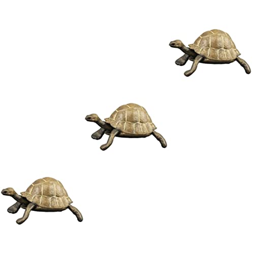 ibasenice 3 Stück Realistische Schildkrötenfigur Kunststoff für Kognitiven Entwicklung Buntes Modell für Tieridentifikation und Kreative Vorstellungskraft für zu Feiertagen und von ibasenice