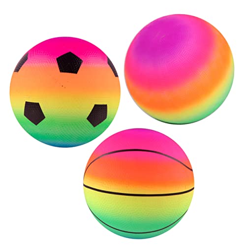 ibasenice 3 Stück Regenbogen-Pat-Ball Fussball Fußballspielzeug Sportspielzeug für Kinderspielzeugball Spielplatz- Lernspielzeug für das Gehirn Bälle PVC ibasenice 3 Stück Regenbogen-Pat-Ball Fussball Fußballspielzeug Sportspielzeug für Kinderspielzeugball Spielplatz- Lernspielzeug für das Gehirn Bälle PVC von ibasenice