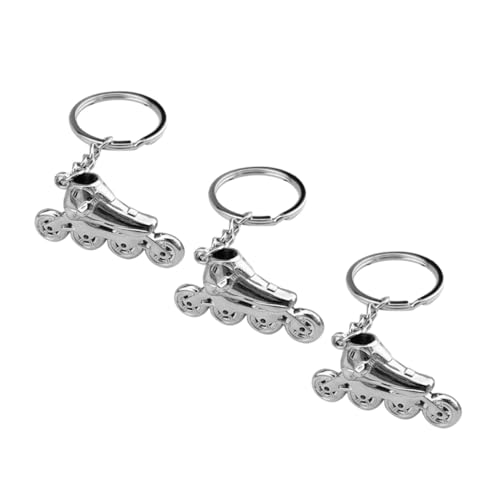 ibasenice 3 Stück Roller Skate Schlüsselanhänger aus Zinklegierung Detailreiche Disco Party Charms für Skate liebhaber Langlebig und Kreativ für Wettbewerbe und Jahre Partydeko von ibasenice