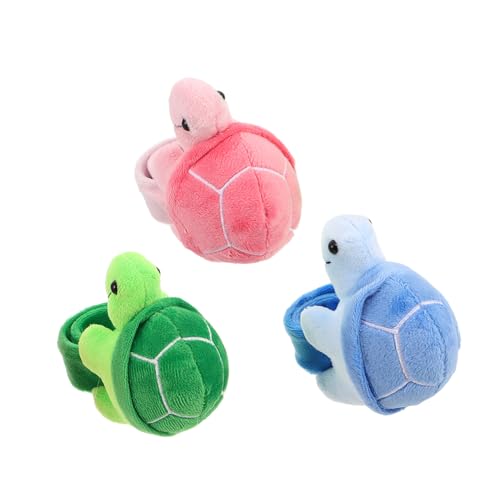 ibasenice 3 Stück Schildkrötenarmband Kinderpartyspielzeug Slap-Armband-Gastgeschenke Plüsch -Tierarmband Kinderparty Gefälligkeiten ausgestopfte Tierarmbänder Schlagarmbänder kurzer Plüsch ibasenice 3 Stück Schildkrötenarmband Kinderpartyspielzeug Slap-Armband-Gastgeschenke Plüsch -Tierarmband Kinderparty Gefälligkeiten ausgestopfte Tierarmbänder Schlagarmbänder kurzer Plüsch von ibasenice
