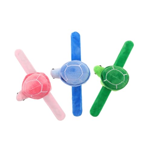 ibasenice 3 Stück Schildkrötenarmband Tierarmbänder gefülltes Schlagarmband Schlagarmbänder für Weiches Tierarmband Slap-Armband-Gastgeschenke Kinderpartyspielzeug kurzer Plüsch ibasenice 3 Stück Schildkrötenarmband Tierarmbänder gefülltes Schlagarmband Schlagarmbänder für Weiches Tierarmband Slap-Armband-Gastgeschenke Kinderpartyspielzeug kurzer Plüsch von ibasenice
