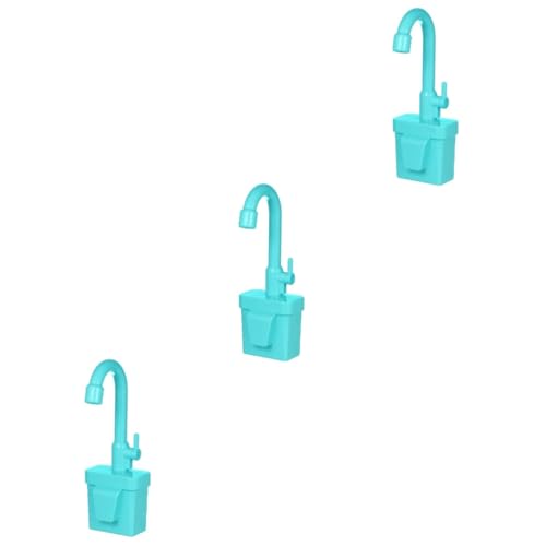 ibasenice 3St Spielzeug für die Spülmaschine in der Küche interaktives Spielzeug Interactive Toys Kinderspielzeug Wasserhahn Spielzeug aus Kunststoff gefälschter Wasserhahn elektrisch von ibasenice