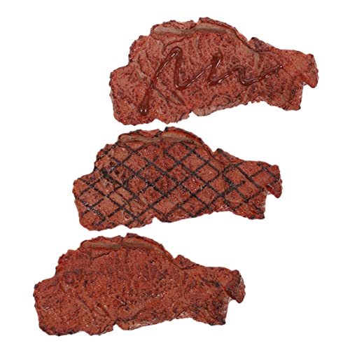 ibasenice 3 Stück Steak-Modell Gefälschtes Roastbeef Fotografische Requisiten Essen Gefälschtes Steak- Simuliertes Gekochtes Fleisch Realistisches Essen Dekoratives Steakmodell PVC ibasenice 3 Stück Steak-Modell Gefälschtes Roastbeef Fotografische Requisiten Essen Gefälschtes Steak- Simuliertes Gekochtes Fleisch Realistisches Essen Dekoratives Steakmodell PVC von ibasenice