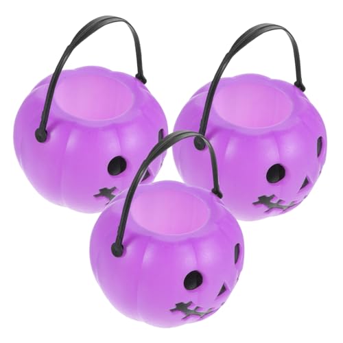 ibasenice 3 Stück Süßigkeitenhalter Süßes oder Saures Topf Trick Kreis Ausstecher Kuchen Halloween Pumpkin halloweenkürbis Halloween-Geschenkeimer Halloween-Süßigkeiten-Eimer Plastik Violett ibasenice 3 Stück Süßigkeitenhalter Süßes oder Saures Topf Trick Kreis Ausstecher Kuchen Halloween Pumpkin halloweenkürbis Halloween-Geschenkeimer Halloween-Süßigkeiten-Eimer Plastik Violett von ibasenice