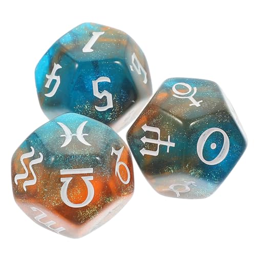 ibasenice 3 Stück Teiliges Astrologischer Würfel aus Acryl Seitige Polyedrische Würfel für Tarot Zubehör und Brettspiele Leicht und Tragbar für Partys und Versammlungen ibasenice 3 Stück Teiliges Astrologischer Würfel aus Acryl Seitige Polyedrische Würfel für Tarot Zubehör und Brettspiele Leicht und Tragbar für Partys und Versammlungen von ibasenice