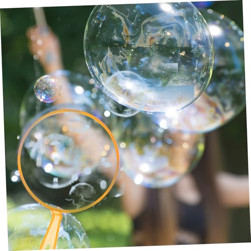 ibasenice 3 Stück Teiliges Bubble Maker Set mit Großem Kreisblasenring Bunte Seifenblasenstäbe für Sichere Kunststoffmaterialien für Outdoor Spiel Park und Gartenvergnügen Zufällige Farbe von ibasenice
