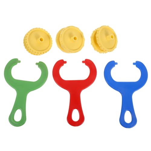 ibasenice 3 Stück Teiliges Clay Roller Handliche Polymer Clay Texturroller mit Mustern Kindgerecht für Kindergarten Schulkunstbedarf und Kreative Bastelsets Vielseitig für DIY und Knetmasse von ibasenice
