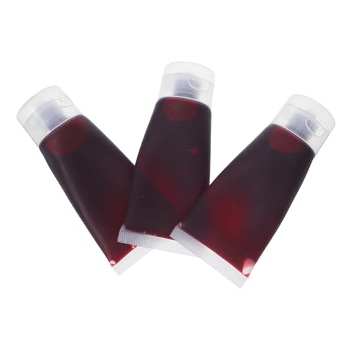 ibasenice 3 Stück Teiliges Fake Blood Dickflüssig Hautfreundlich Abwaschbar Halloween Cosplay für Gesicht Kleidung Vielseitig für Party Theater Film ibasenice 3 Stück Teiliges Fake Blood Dickflüssig Hautfreundlich Abwaschbar Halloween Cosplay für Gesicht Kleidung Vielseitig für Party Theater Film von ibasenice