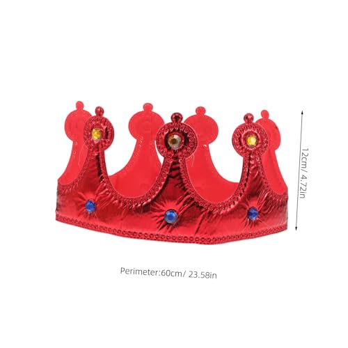 ibasenice 3 Stück Teiliges Königskronen Verstellbar Leichte Stoffkrone mit Juwelen Königliches Design für Jungen Kostüm Party Geburtstag Cosplay Zubehör ibasenice 3 Stück Teiliges Königskronen Verstellbar Leichte Stoffkrone mit Juwelen Königliches Design für Jungen Kostüm Party Geburtstag Cosplay Zubehör von ibasenice