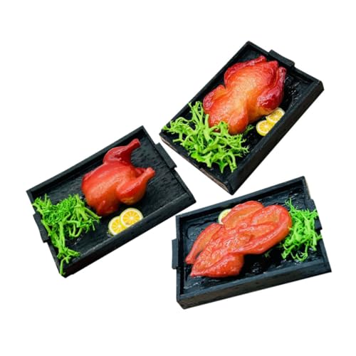 ibasenice 3 Stück Teiliges Mini Food Set Realistische Gebratene Ente Gans Hähnchen Miniaturküche Puppenhaus Dekoration Kunststoff Detailgetreues Bastelzubehör für Festliche Szenen ibasenice 3 Stück Teiliges Mini Food Set Realistische Gebratene Ente Gans Hähnchen Miniaturküche Puppenhaus Dekoration Kunststoff Detailgetreues Bastelzubehör für Festliche Szenen von ibasenice