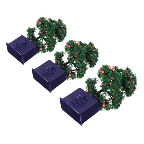 ibasenice 3stücke Miniaturpflanzen Künstlich Topfpflanzen Dekorativ Modellbäume Kleine Zierbaum Miniatur Puppenhaus Zubehör Künstliche Pflanzen Für Basteln Topfpflanzenaccessoires Für von ibasenice