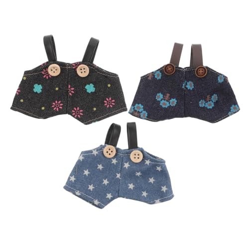 ibasenice 3 Stück Teiliges Puppenkleidung Kuschelige Leichte Latzhosen für Plüschtiere Passgenaue Bär-Overalls aus Baumwollmischung Einfaches An Ausziehen Für Vielfältige Puppengrößen und ibasenice 3 Stück Teiliges Puppenkleidung Kuschelige Leichte Latzhosen für Plüschtiere Passgenaue Bär-Overalls aus Baumwollmischung Einfaches An Ausziehen Für Vielfältige Puppengrößen und von ibasenice