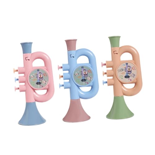 ibasenice 3 Stück Teiliges Trompeten Kunststoff Trompeten mit Spritzfunktion Musikalisches Lernspielzeug für Kreative Spielstunden für Kleinkinder und Vorschulkinder ibasenice 3 Stück Teiliges Trompeten Kunststoff Trompeten mit Spritzfunktion Musikalisches Lernspielzeug für Kreative Spielstunden für Kleinkinder und Vorschulkinder von ibasenice