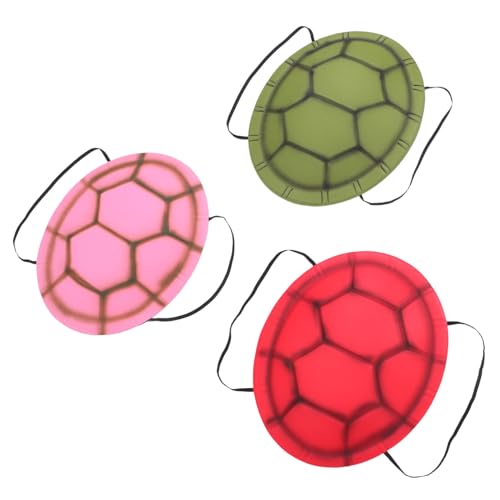 ibasenice 3 Stück Teiliges Turtle Shell Kostüm Tragbare Schildkrötenpanzer Requisite Grün und Rot Vielseitiges Cosplay Zubehör für Halloween Schulaufführungen und Kreative Rollenspiele von ibasenice