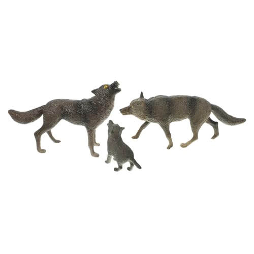 ibasenice 3 Stück Teiliges Wolf Tierfigur aus Kunststoff Realistische Wildtier Deko Robuste Simulation Wildlife Modell für Garten Zuhause Schreibtisch Tierornament ibasenice 3 Stück Teiliges Wolf Tierfigur aus Kunststoff Realistische Wildtier Deko Robuste Simulation Wildlife Modell für Garten Zuhause Schreibtisch Tierornament von ibasenice