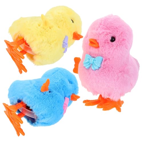 ibasenice 3 Stück Uhrwerk Huhn Springen Wind aufziehen Hüpfen -Osterkorbfüller Flauschige Küken Osterküken Partygeschenke Plastik ibasenice 3 Stück Uhrwerk Huhn Springen Wind aufziehen Hüpfen -Osterkorbfüller Flauschige Küken Osterküken Partygeschenke Plastik von ibasenice