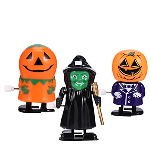 ibasenice 3 Stück Uhrwerkspielzeug Halloween-uhrwerk- Uhrwerk Halloween-partygeschenk Partyzubehör Uhrwerk Mechanisches Aufzieh Plastik von ibasenice