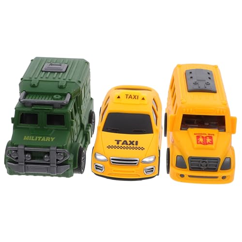 ibasenice 3 Stücke Auto Zurückziehen Kinderwagen Autos Für Fahrzeugspielzeug Fahrzeuge Kinderautos Spielzeugautos Autos Plastik von ibasenice