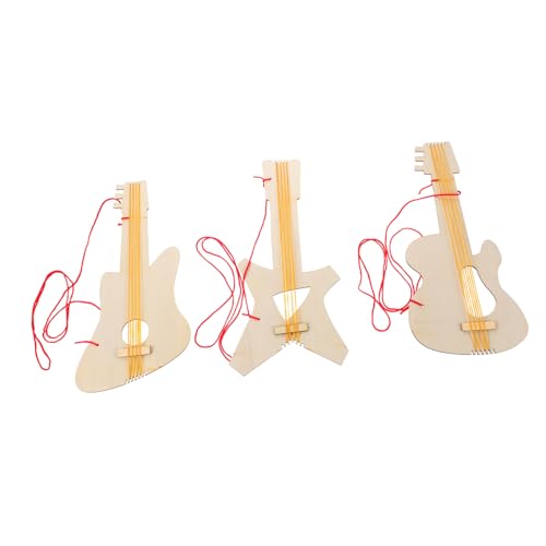 ibasenice 3 Stücke Teiliges Holz Gitarren zum Bemalen DIY Blanko Musikinstrumente für Pädagogische Holzspielzeug Gitarren für Bastelparty und Musikalische Früherziehung ibasenice 3 Stücke Teiliges Holz Gitarren zum Bemalen DIY Blanko Musikinstrumente für Pädagogische Holzspielzeug Gitarren für Bastelparty und Musikalische Früherziehung von ibasenice