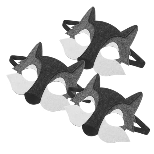 ibasenice 3 Teilige Halbgesichtsmasken Für Partygeschenk Kinderwolf Gruselige Dekoration Party Tanz Tiermaske Süße Maske Kostüm Kinderkostüm Jungen Tiermaske Cosplay ibasenice 3 Teilige Halbgesichtsmasken Für Partygeschenk Kinderwolf Gruselige Dekoration Party Tanz Tiermaske Süße Maske Kostüm Kinderkostüm Jungen Tiermaske Cosplay von ibasenice