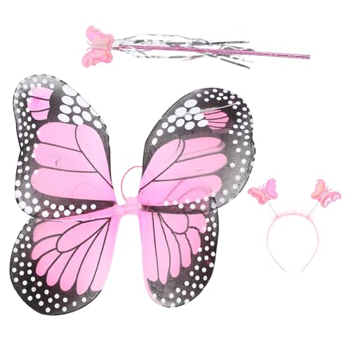 ibasenice 3 Teiliges Set Feenflügel Und Zauberstab Kostümzubehör Schmetterlingsflügel Für ädchen Perfekte Verkleidung Für Karneval Fasching Und Rollenspiele ibasenice 3 Teiliges Set Feenflügel Und Zauberstab Kostümzubehör Schmetterlingsflügel Für ädchen Perfekte Verkleidung Für Karneval Fasching Und Rollenspiele von ibasenice