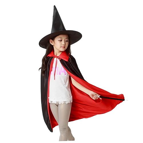 ibasenice 3-teiliges Zaubererkostüm Für Kinder Halloween-Party-Outfit Umhang Schirmmütze Weiches Material Für Mehr Komfort von ibasenice