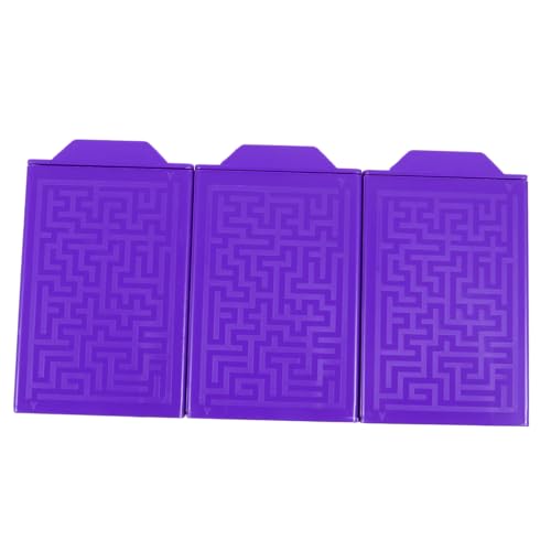 ibasenice 3-teilige Boxen Vielfalt Box Bühnenaufführungs-Requisiten Gimmick Bühnenrequisiten Bühnen-gimmick-Requisiten Puzzleboxen Trick Violett Plastik von ibasenice