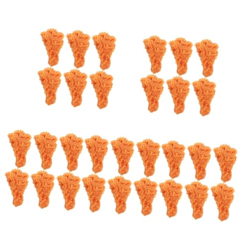 ibasenice 30 STK Simuliertes Modell Für Gebratene Hähnchenschenkel Schmücken Hähnchenkeulen Künstliches Hühnerbein Hühnerbein-Foto-requisitenmodell Food-Modell PVC Trommelstock Spielzeug von ibasenice