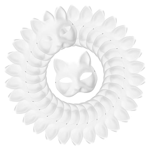 ibasenice 30 Stück Handbemalte Masken Masque Blanko Masken Dekorieren Sie Opernmasken Halloween Kostüm Cosplay Bastelrohlinge Katzenmasken Wolfsmaske Cosplay Katzenmasken DIY ibasenice 30 Stück Handbemalte Masken Masque Blanko Masken Dekorieren Sie Opernmasken Halloween Kostüm Cosplay Bastelrohlinge Katzenmasken Wolfsmaske Cosplay Katzenmasken DIY von ibasenice