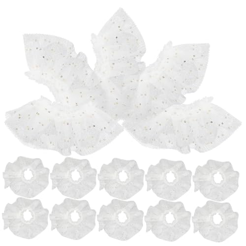 ibasenice 30 Stück Mini-Tutu-Rock Kostüme Prinzessin Miniatur unser Mädchen puppenkleidung Puppen Kleidung Tutu für Puppen Wiederverwendbares Puppenkostüm kleines Puppenzubehör Stoff Beige von ibasenice