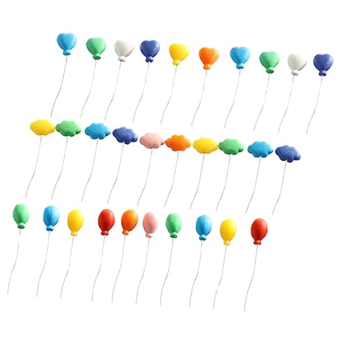 ibasenice 30 Stück Miniaturballon Dekoration Mini Ballons für Puppenhaus für Kreative Mikro Landschaften und Romantische Atmosphären Kinderfreundlich und Sicher der Anwendung von ibasenice