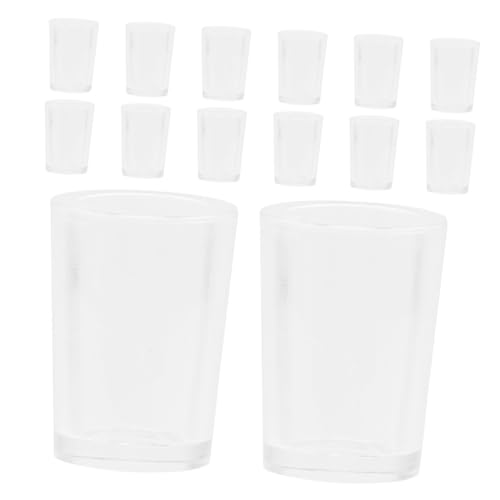 ibasenice 30 Stück Puppenhaus Miniatur Leere Tasse Wasserbecher Mini Modell Zubehör Becher Mini Bierbecher Puppenhaus Schnapsgläser Teetasse Smoothie Niedliche Tasse Mini Weingläser von ibasenice