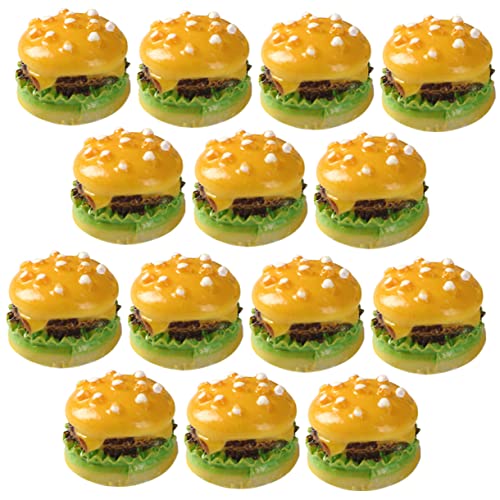 ibasenice Harz Burger Brötchen Set Lebensechte Spielzeug Burger Zubehör Für Shop Küche Decor von ibasenice