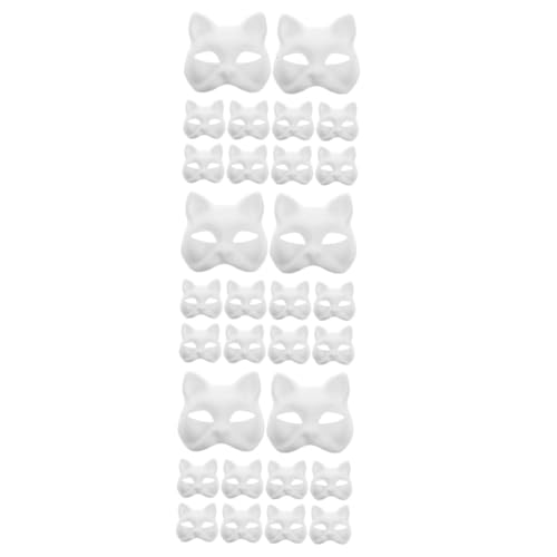 ibasenice 30 Stück Teiliges Diy Katzenmasken Set zum Bemalen Leichte Tiermasken für Halloween Maskenball Cosplay und Karneval Komfortabel Vielseitig Einsetzbar für Erwachsene ibasenice 30 Stück Teiliges Diy Katzenmasken Set zum Bemalen Leichte Tiermasken für Halloween Maskenball Cosplay und Karneval Komfortabel Vielseitig Einsetzbar für Erwachsene von ibasenice