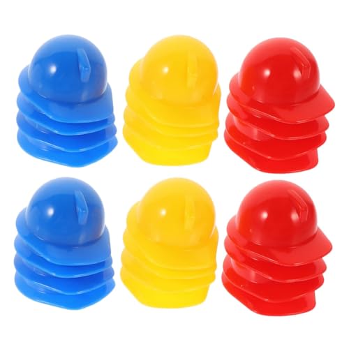 ibasenice 30 Stück Teiliges Miniatur Bauhelm aus Robustem Kunststoff Langlebig und Leicht Dekorative Puppenhelme in Rot Blau und Gelb für Puppenzubehör und Partydekoration ibasenice 30 Stück Teiliges Miniatur Bauhelm aus Robustem Kunststoff Langlebig und Leicht Dekorative Puppenhelme in Rot Blau und Gelb für Puppenzubehör und Partydekoration von ibasenice