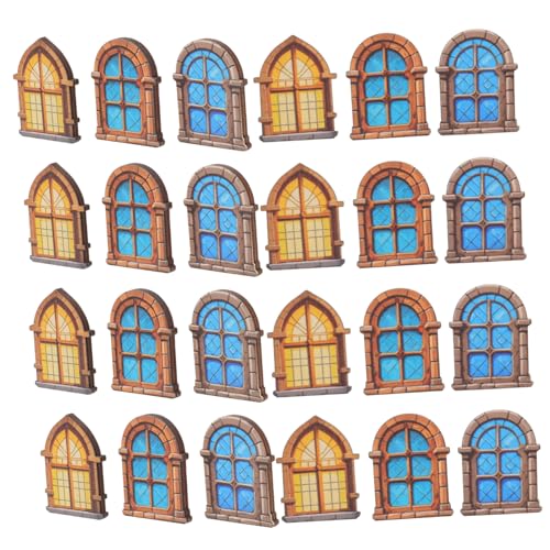 ibasenice 30 Stück Teiliges Miniatur Vintage Stil Unbemalt Langlebig Künstlerisch Detailliert für Puppenhaus DIY Landschaftsdekoration Micro Landschaft Zubehör von ibasenice