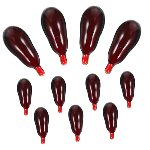 ibasenice Gefälschte Kapseln 30 Stück Pillen Für Halloween Trickspielzeug Halloween-Requisite Schwarz-rotes Muster von ibasenice