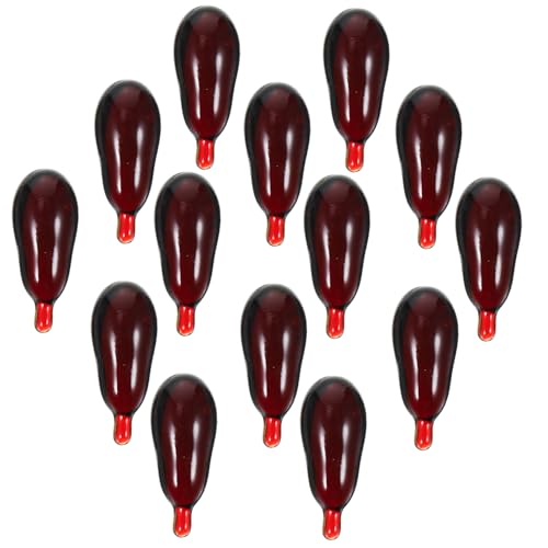ibasenice 30st Halloween-Requisiten Partydekoration Essbares Kunstblut Kunstblutkapsel Kunstblut Waschbar Halloween-Blut Fleck Halloween Blutige Pillen Blutkapseln Halloween-Vampir Scherzen von ibasenice