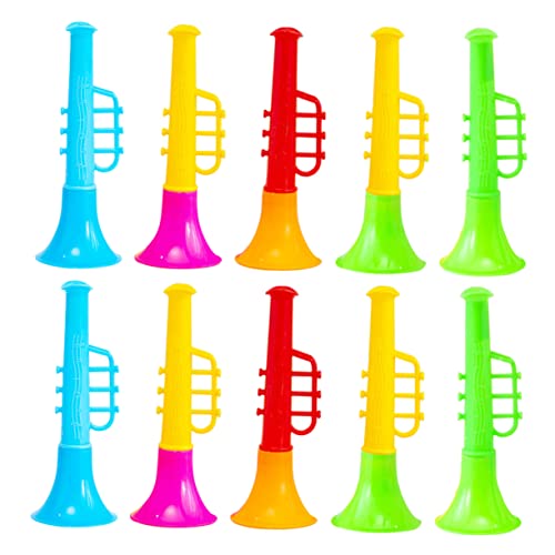 ibasenice 30st Trompete Horn-geräusch-Hersteller Jazz-trompete Stadion Horn Musikalisches Für Kleinkinder Hörner Anfänger Trompete Fächertrompete Instrument Abs von ibasenice