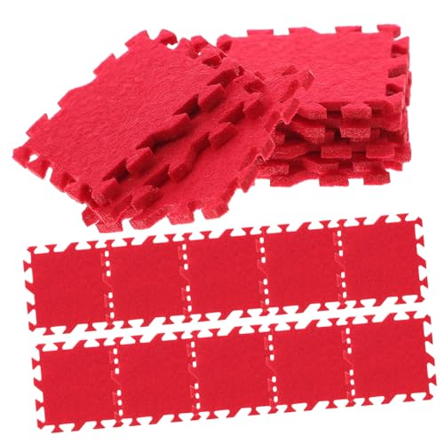 ibasenice 36 Stück Puppenhausmatten Bodenmatten Tiny Homes Puzzlematte Mini Bodenmatte Mini Requisite Mini Bodenmatte Kleines Hauszubehör Kleines Hausdekor Mini von ibasenice