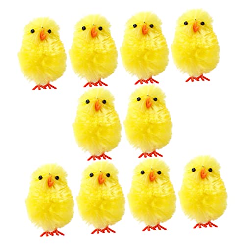 ibasenice 36 Stücke Mini Ostern Huhn Ostern Dekorationen Stofftier Spielzeug Groß Nest Party Requisiten von ibasenice