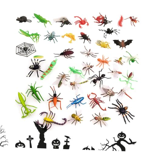 ibasenice 39 Stück simulierte Insekten spielfigur Insekten Scherzartikel Pädagogisches zabawki stymulujące rozwój Lernspielzeug für Trick Simulationsinsekten PVC von ibasenice